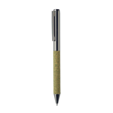 Coffret cadeau personnalisé 3 pièces (Carnet A5 à couverture rigide en papier recyclé, stylo à bille en métal, porte clé)certifi