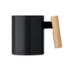 Mug personnalisable en céramique avec poignée en bois 320 ml CRENATE