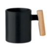 Mug personnalisable en céramique avec poignée en bois 320 ml CRENATE