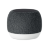 Enceinte publicitaire en ABS et tissu RPET avec base lumière d'ambiance chargeur sans fil et batterie rechargeable Li-ION 1200 m Enceinte publicitaire en ABS et tissu RPET avec base lumière d'ambiance chargeur sans fil et batterie rechargeable Li-ION 1200 m