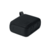 Enceinte personnalisable sans fil en ABS avec tissu RPET et cordon de suspension 5W avec batterie rechargeable Li-iON 800 mAh OB Enceinte personnalisable sans fil en ABS avec tissu RPET et cordon de suspension 5W avec batterie rechargeable Li-iON 800 mAh OB