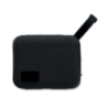 Enceinte personnalisable sans fil en ABS avec tissu RPET et cordon de suspension 5W avec batterie rechargeable Li-iON 800 mAh OB Enceinte personnalisable sans fil en ABS avec tissu RPET et cordon de suspension 5W avec batterie rechargeable Li-iON 800 mAh OB