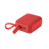 Enceinte personnalisable sans fil en ABS avec tissu RPET et cordon de suspension 5W avec batterie rechargeable Li-iON 800 mAh OB Enceinte personnalisable sans fil en ABS avec tissu RPET et cordon de suspension 5W avec batterie rechargeable Li-iON 800 mAh OB