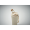 Gobelet personnalisable double paroi isotherme en acier inoxydable recyclé avec couvercle en plastique et sangle de transport en Gobelet personnalisable double paroi isotherme en acier inoxydable recyclé avec couvercle en plastique et sangle de transport en