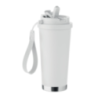 Gobelet personnalisable double paroi isotherme en acier inoxydable recyclé avec couvercle en plastique et sangle de transport en Gobelet personnalisable double paroi isotherme en acier inoxydable recyclé avec couvercle en plastique et sangle de transport en