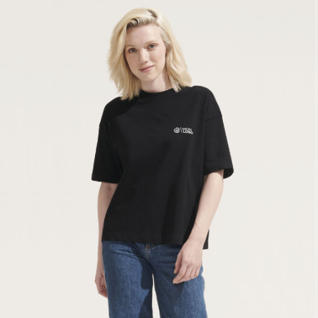 T-shirt personnalisable femme Oversize en 180g/m2 coton bio du XS à XL - BOXY