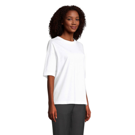 T-shirt personnalisable femme Oversize en coton peigné bio du XS à XL certifié Oeko Tex® BOXY