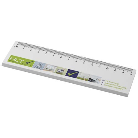 Post-it personnalisable en papier recyclé Sticky-Mate® avec règle imprimée 160 x 50 mm