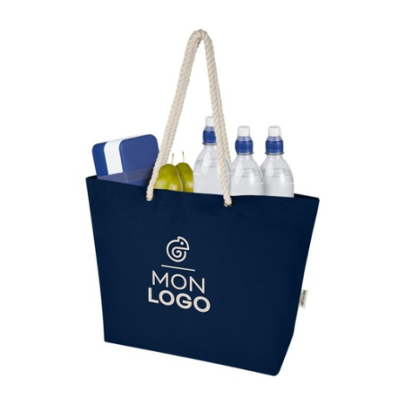 Tote bag de plage personnalisable Florida en coton recyclé GRS 270&nbsp;g/m²