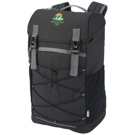 Sac à dos personnalisé Aqua pour ordinateur portable 15,6&nbsp;pouces recyclé certifié GRS et résistant à l'eau.23 L