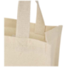 Sac shopping personnalisable à soufflet en coton recyclé de 9&nbsp;L et 220&nbsp;g/m² certifié GRS Odessa