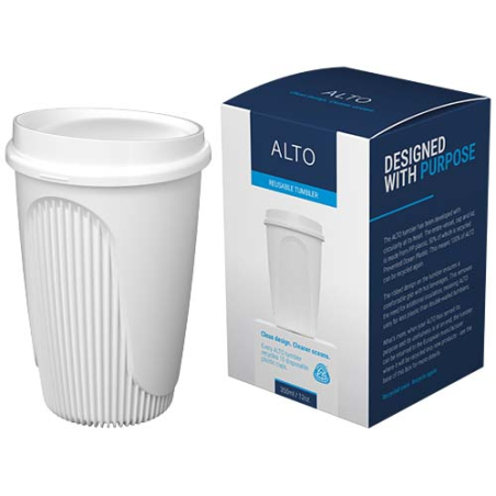Gobelet personnalisable en plastique PP et plastique recyclé 350&nbsp;ml Alto Pop Made in UK