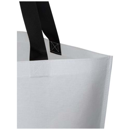 Sac shopping personnalisé oversize 30&nbsp;L en RPET à double laminage certifié GRS - Duo