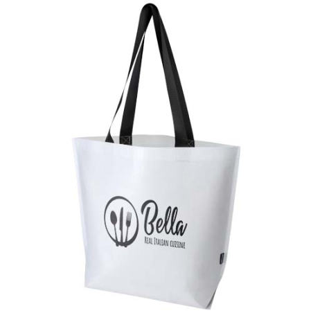 Sac shopping personnalisé oversize 30&nbsp;L en RPET à double laminage certifié GRS - Duo