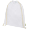 Sac personnalisable refermable à cordon en coton biologique certifié OCS 140&nbsp;g/m² 5L Odisha