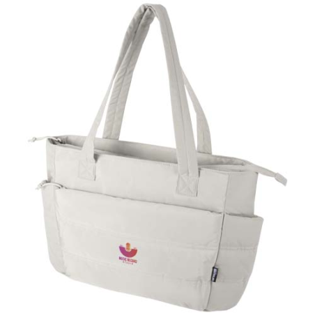 Sac shopping personnalisable pour ordinateur portable 15,6" en RPET certifié GRS 18&nbsp;L Puffer