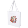 Sac shopping publicitaire à soufflets en coton biologique certifié OCS 180&nbsp;g/m2 14&nbsp;L Odisha