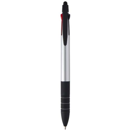 Stylo styletpersonnalisé 3 couleurs en plastique recyclé certifié RCS avec finition métallique