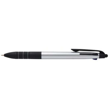 Stylo styletpersonnalisé 3 couleurs en plastique recyclé certifié RCS avec finition métallique