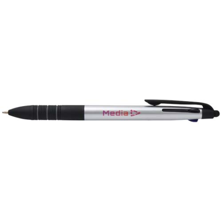 Stylo styletpersonnalisé 3 couleurs en plastique recyclé certifié RCS avec finition métallique