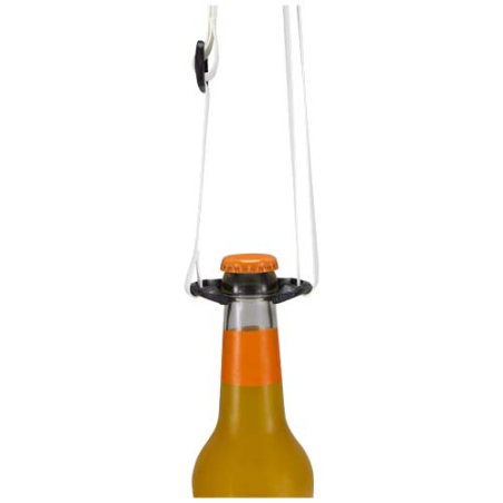Tour de cou publicitaire porte-bouteille 33cl en RPET avec impression par sublimation Lian Made in Europe