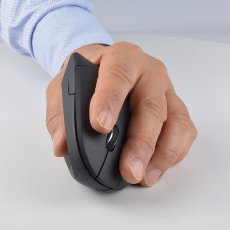 Souris personnalisable ergonomique sans fil pour gaucher 1600 DPI Leva