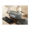 Station connecté 4-en-1 avec chargeur à induction 15 W, enceinte 5 W, réveil, lumière, météo - TUONO Station connecté 4-en-1 avec chargeur à induction 15 W, enceinte 5 W, réveil, lumière, météo - TUONO