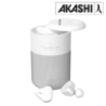 Enceinte personnalisable avec écouteurs intégrés en plastique recyclé certifié GRS Kanzen Enceinte personnalisable avec écouteurs intégrés en plastique recyclé certifié GRS Kanzen