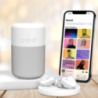 Enceinte personnalisable avec écouteurs intégrés en plastique recyclé certifié GRS Kanzen Enceinte personnalisable avec écouteurs intégrés en plastique recyclé certifié GRS Kanzen
