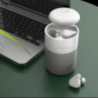 Enceinte personnalisable avec écouteurs intégrés en plastique recyclé certifié GRS Kanzen Enceinte personnalisable avec écouteurs intégrés en plastique recyclé certifié GRS Kanzen