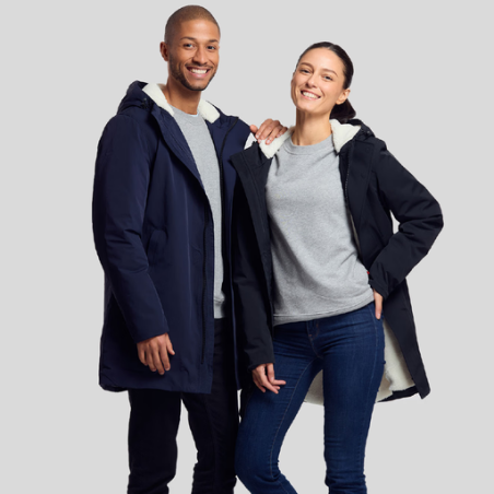 Parka publicitaire en polyester et elasthanne avec intérieur en Sherpa Hoxton Mustaghata du XS au 3XL