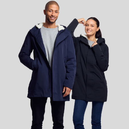 Parka publicitaire en polyester et elasthanne avec intérieur en Sherpa Hoxton Mustaghata du XS au 3XL