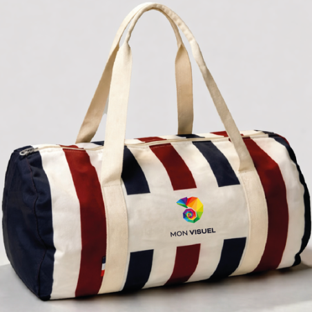 Sac polochon personnalisable en Canvas polyester 340g Made in France EPICURE ALL