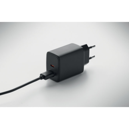 Chargeur mural personnalisable européen 65W avec port USB-A et USB-C non compatible UK TEKEN