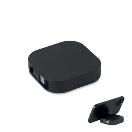 Câble rétractable personnalisable en PVC avec boîtier en ABS 100 W LINEA 100