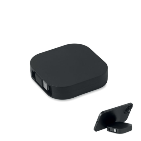 Câble rétractable personnalisable en PVC avec boîtier en ABS 100 W LINEA 100