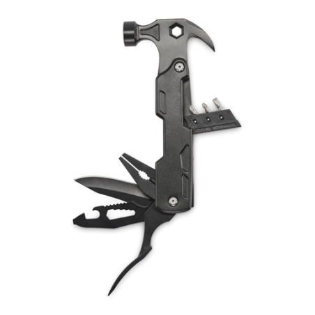 Marteau personnalisable multifonction 4 en 1 en acier inoxydable avec manche en aluminium MULTIHAMMER