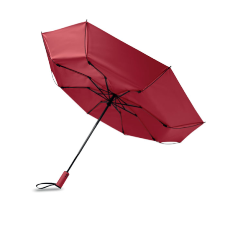 Parapluie tempête publicitaire en tissu pongé RPET 190T de 23" AGUMBE