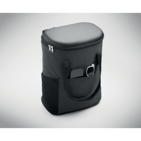 Sac à dos personnalisable isotherme 600D RPET hydrofuge avec isolation en mousse PE et doublure PEVA COLDI