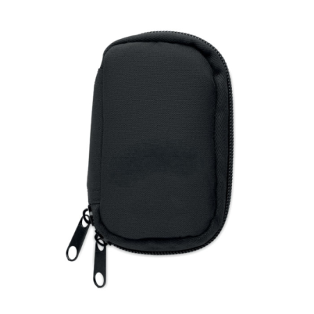 Trousse à clés publicitaire en 300D RPET et doublure en 210D RPET ROVER