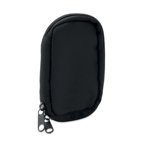 Trousse à clés publicitaire en 300D RPET et doublure en 210D RPET ROVER