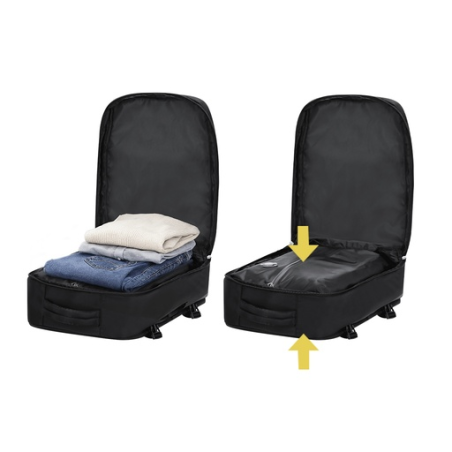 Sac à dos de voyage cabine personnalisable avec compression sous vide - Tempest