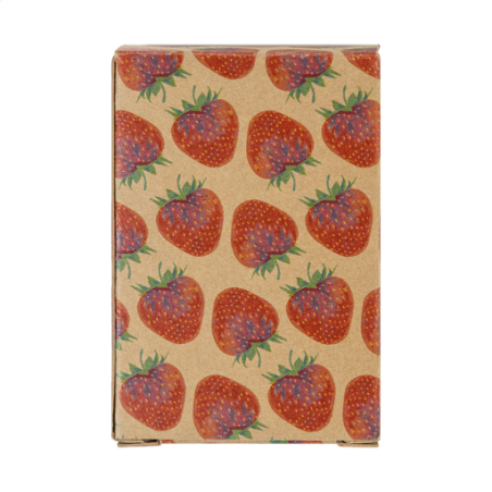 Mini jeu de 54 cartes personnalisables en papier kraft - 60 x 43 mm