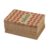 Mini jeu de 54 cartes personnalisables en papier kraft - 60 x 43 mm Mini jeu de 54 cartes personnalisables en papier kraft - 60 x 43 mm