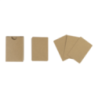 Mini jeu de 54 cartes personnalisables en papier kraft - 60 x 43 mm Mini jeu de 54 cartes personnalisables en papier kraft - 60 x 43 mm