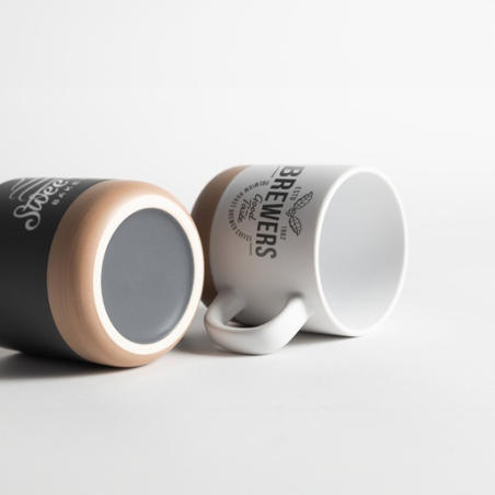 Tasse publicitaire en céramique à base d'argile 355ml Terra