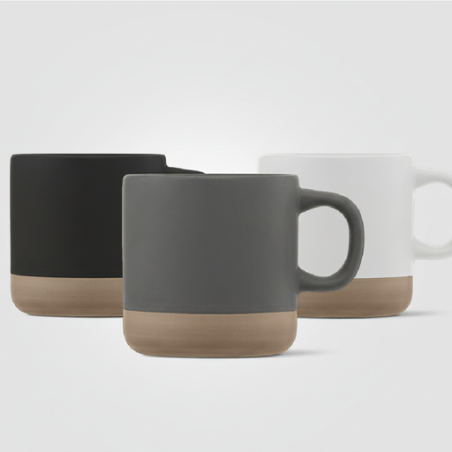 Tasse publicitaire en céramique à base d'argile 355ml Terra