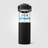 Gourde personnalisable en verre avec manchon JUNO Gourde personnalisable en verre avec manchon JUNO