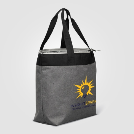 Sac cabas personnalisable isotherme 20 L en polyester recyclé 600D avec fermeture zippée Métropolis
