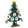 Sapin de Noël personnalisable en bois avec 12 décorations Sapin de Noël personnalisable en bois avec 12 décorations